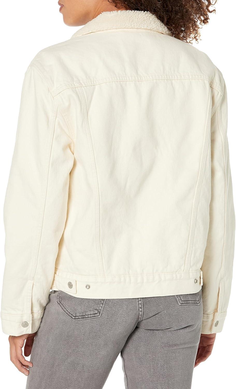 imageLevis Womens Premium ExBoyfriend Sherpa JacketGreat Minds Ecru