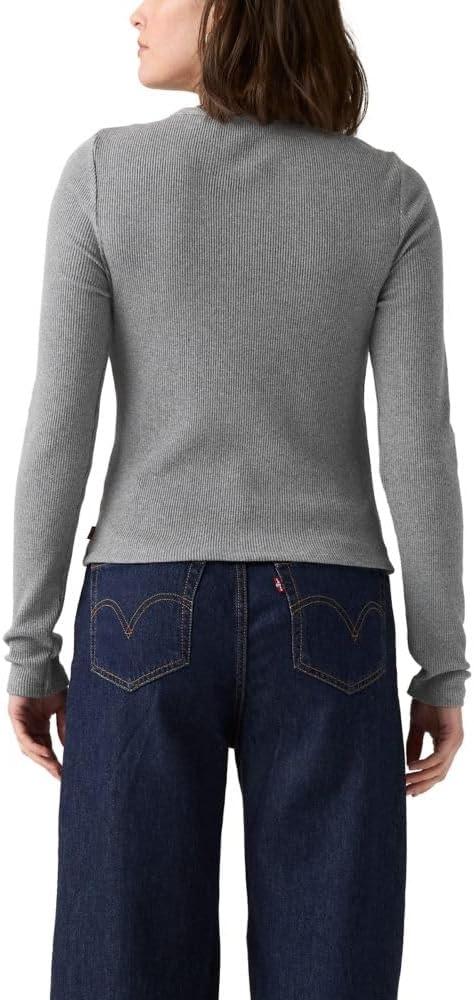 imageLevis Womens Rory Long Sleeve Button UpDark Heather Gray