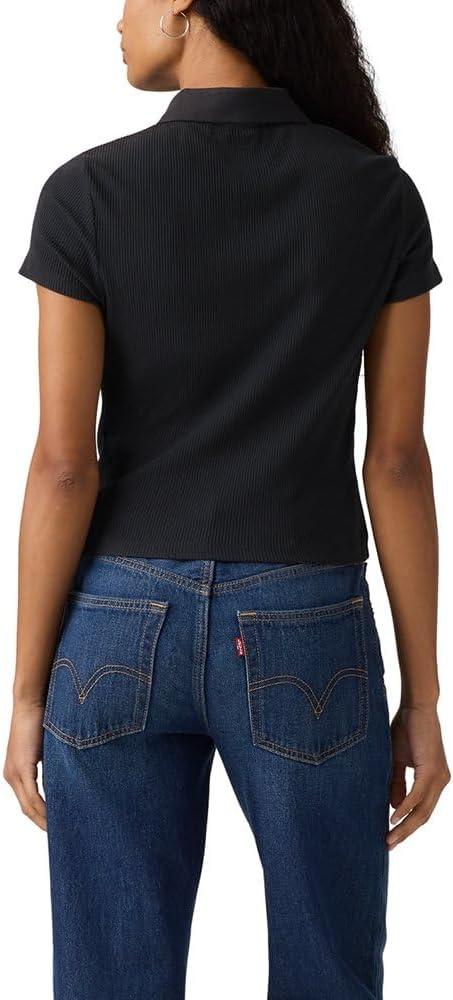 imageLevis Womens Rory ShortSleeve PoloNew Anthracite Night