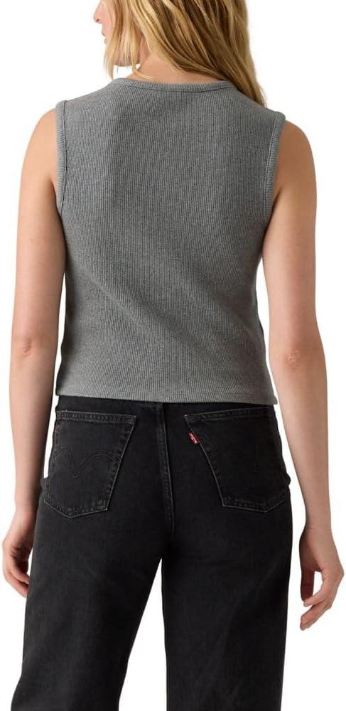 imageLevis Womens Rory Sleeveless Button UpDark Heather Gray
