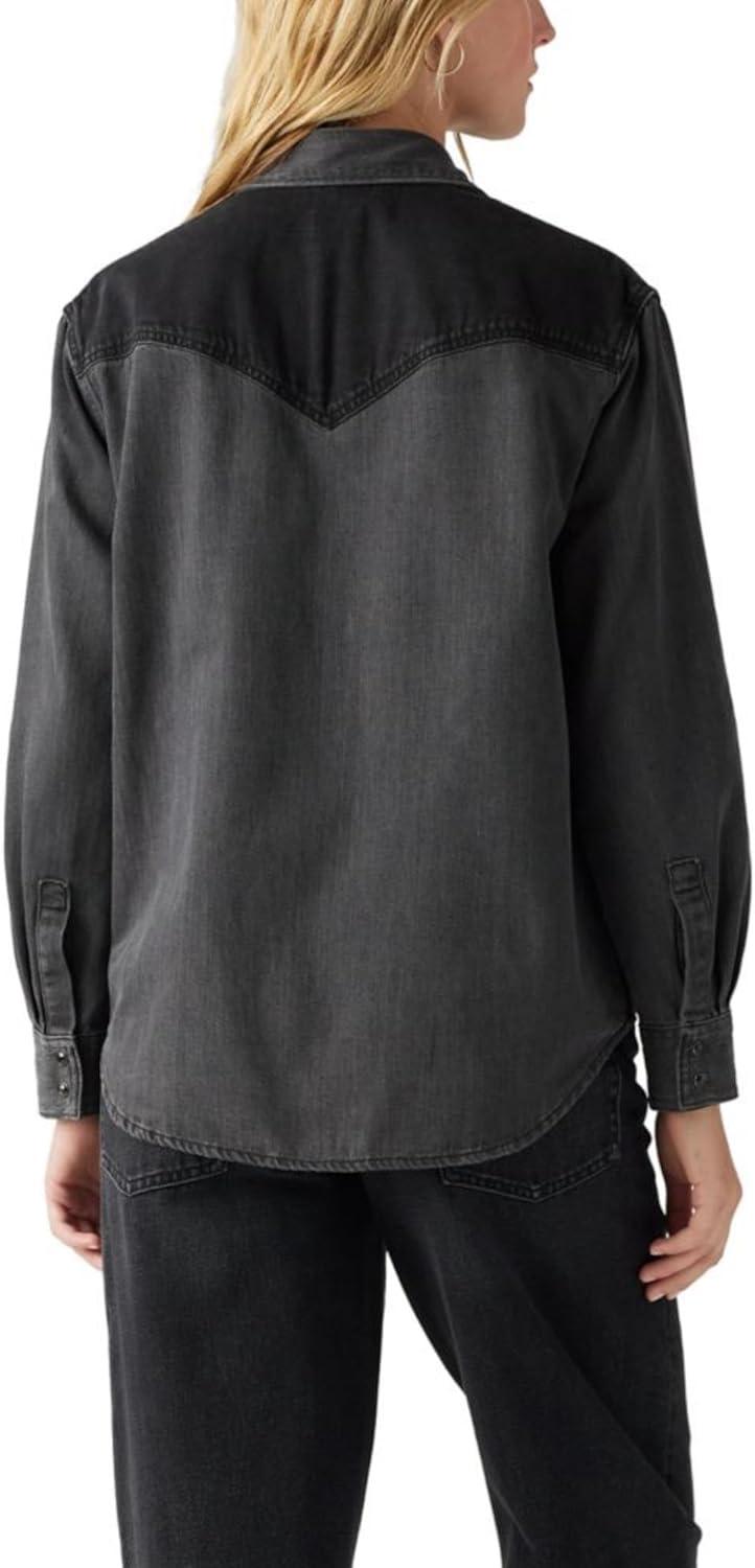 imageLevis Womens Sawyer Western ShirtPractically Pieced Dark