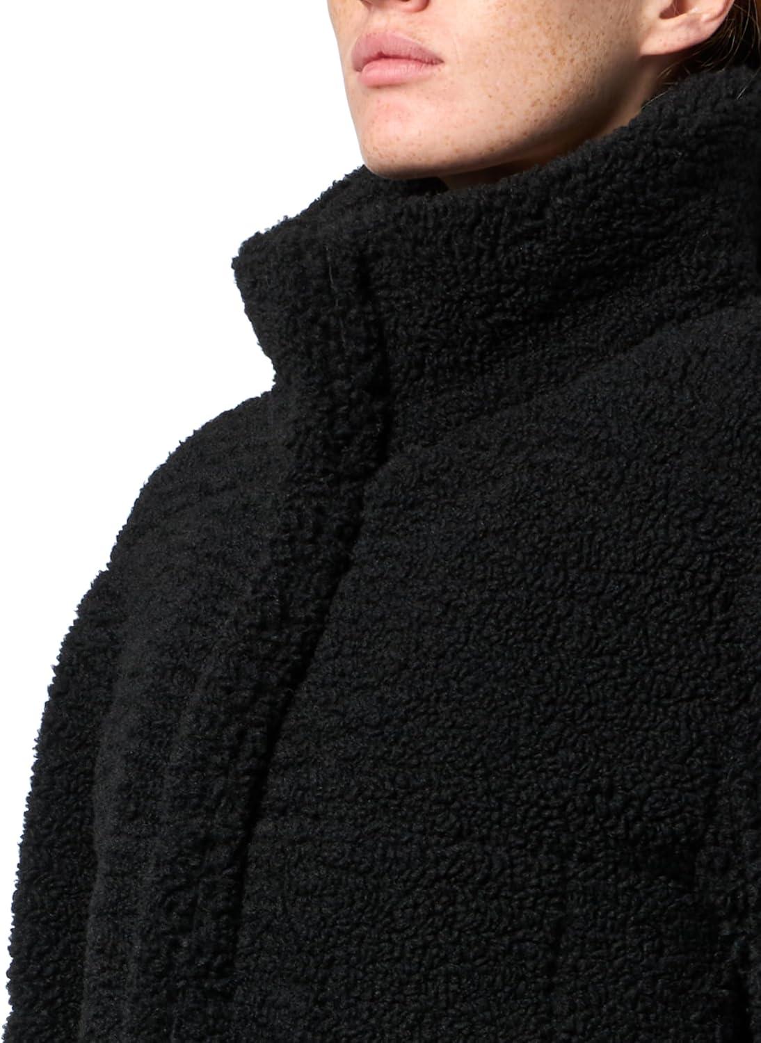 imageLevis Womens Shortie Patchwork Quilted Teddy CoatBlack Shortie