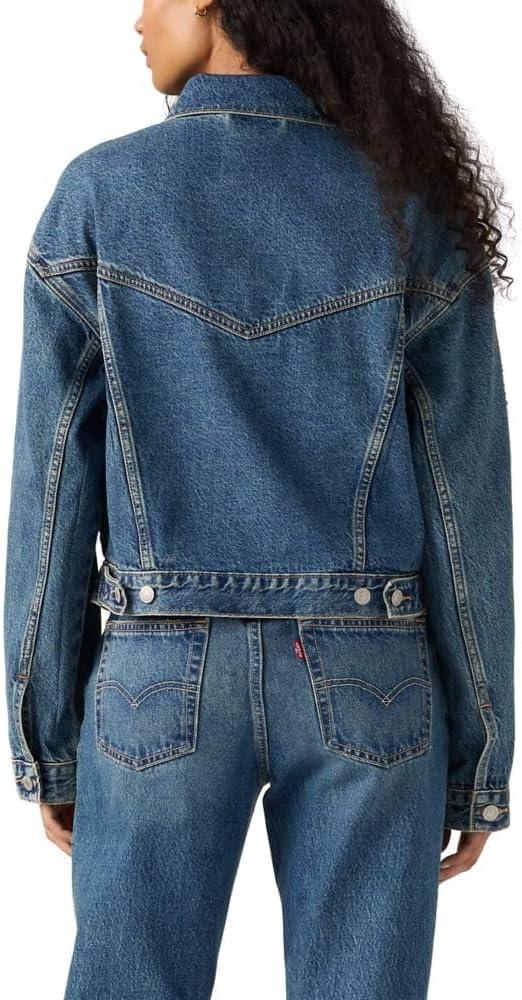 imageLevis Womens Shrunken 90s No Pleat TruckerSolargenic Trucker Non Stretch