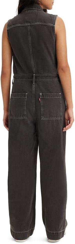 imageLevis Womens Sleeveless JumpsuitNew Black Stonewash