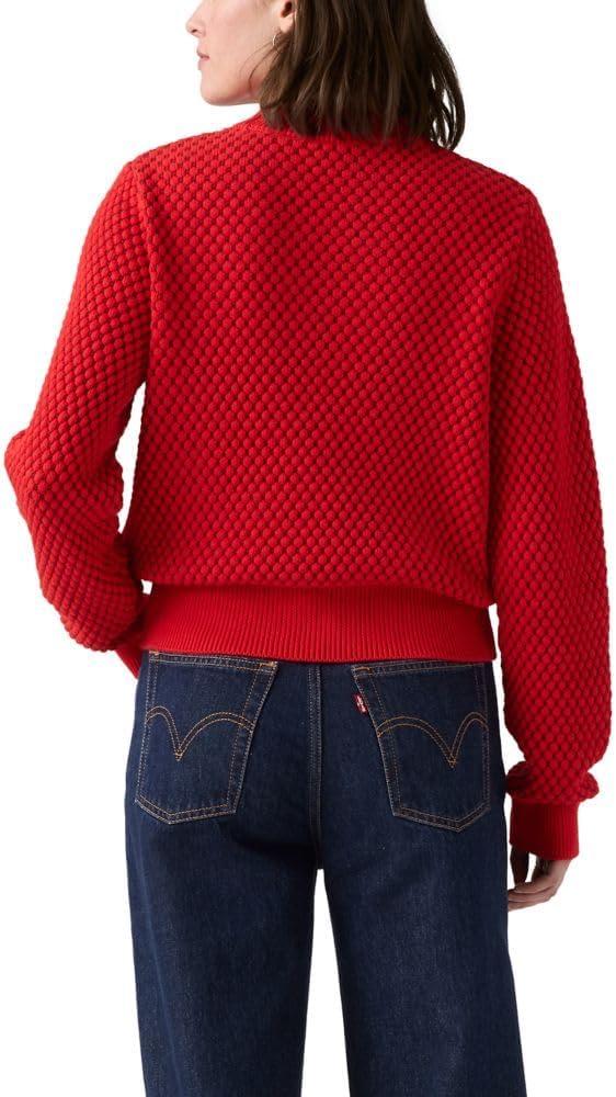 imageLevis Womens Snowflake Crew PulloverAnneli Geo True Red