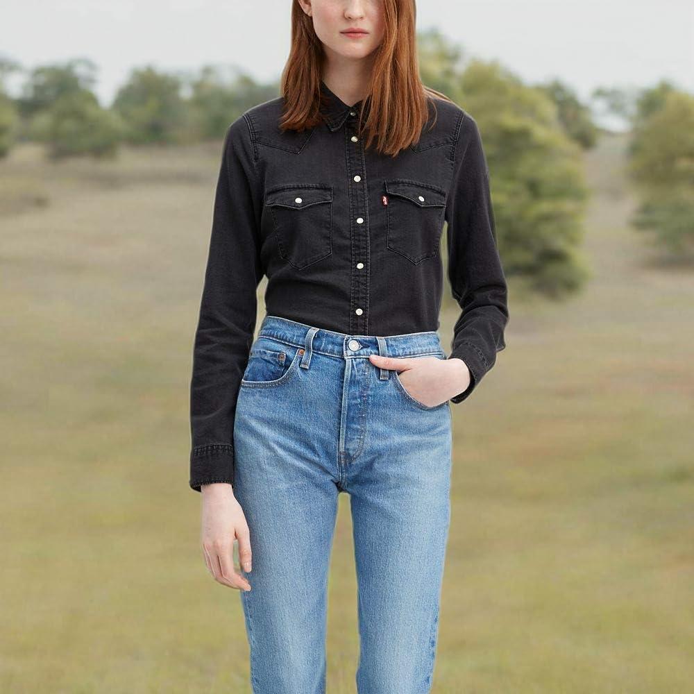 imageLevis Womens Ultimate Western Shirt Standard and PlusBlack Rose