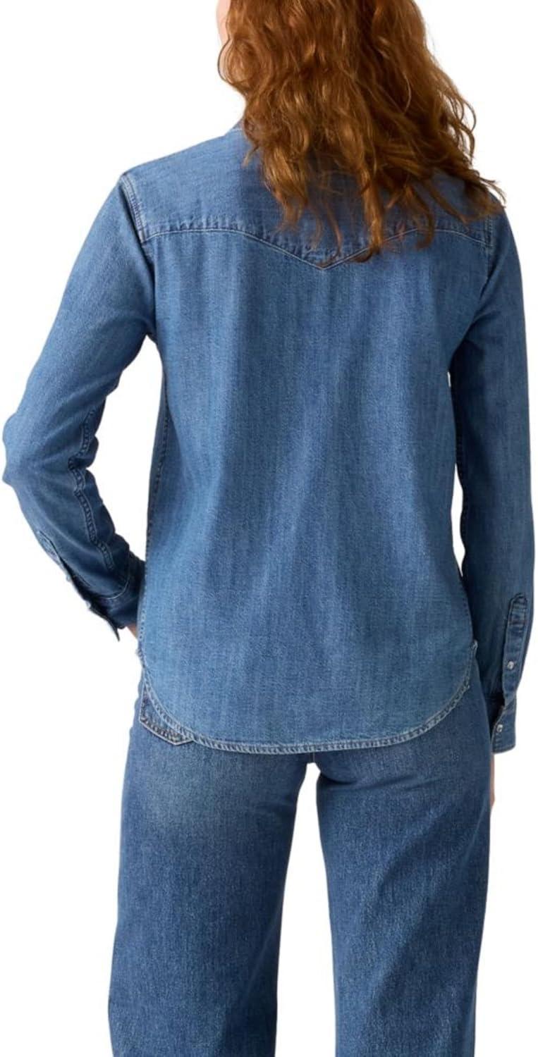 imageLevis Womens Ultimate Western Shirt Standard and PlusDiamonds Are Best Friends