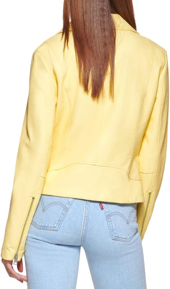 imageLevis Womens Vegan Leather 538 Moto Jacket Regular amp Plus SizePopcorn
