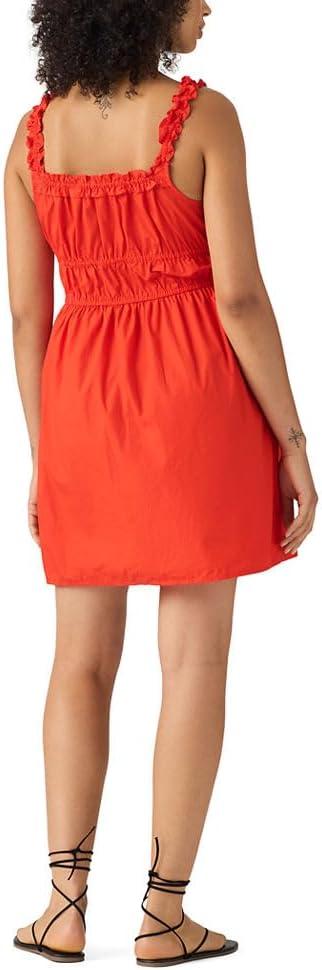 imageLevis Womens Vera Waisted Mini DressNew Signal Red Nonstretch
