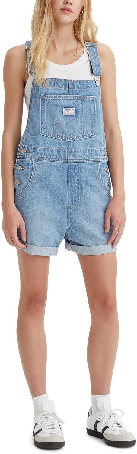 imageLevis Womens Vintage Shortalls Also Available in PlusLight Indigo Worn in