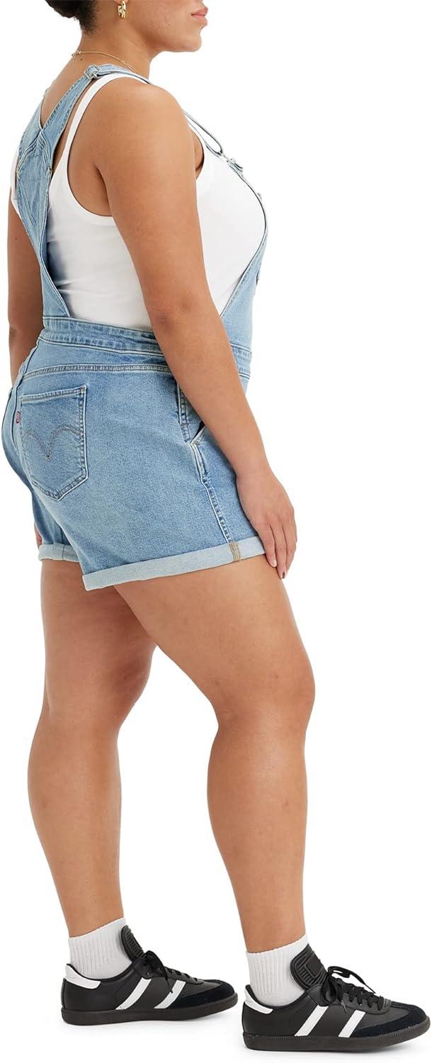 imageLevis Womens Vintage Shortalls Also Available in PlusLight Indigo Worn in
