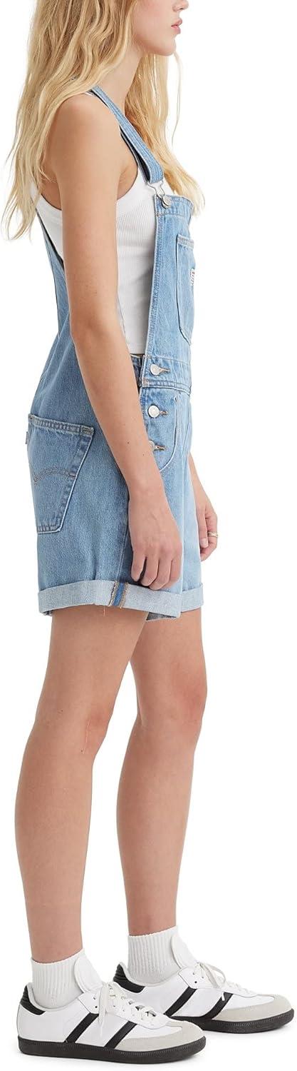 imageLevis Womens Vintage Shortalls Also Available in PlusLight Indigo Worn in