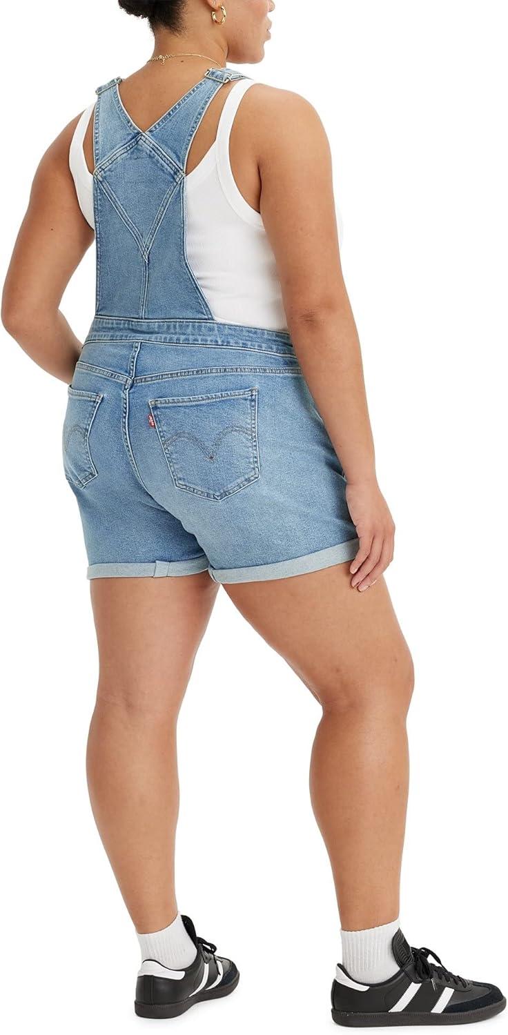 imageLevis Womens Vintage Shortalls Also Available in PlusLight Indigo Worn in