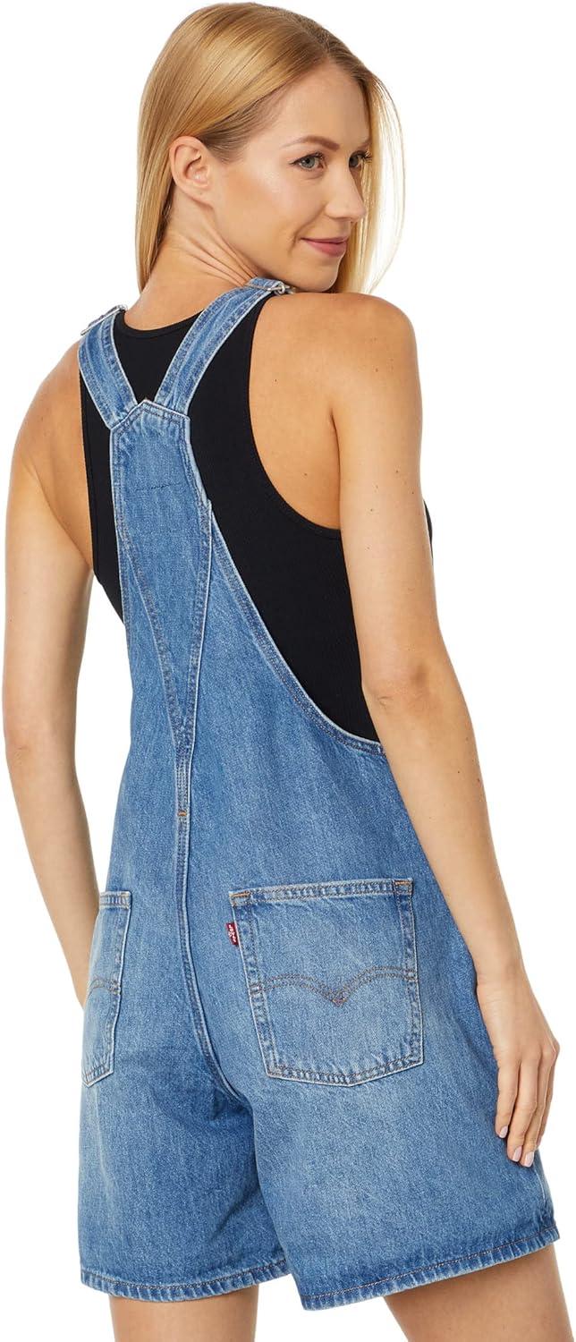 imageLevis Womens Vintage Shortalls Also Available in PlusMedium Indigo Destructed