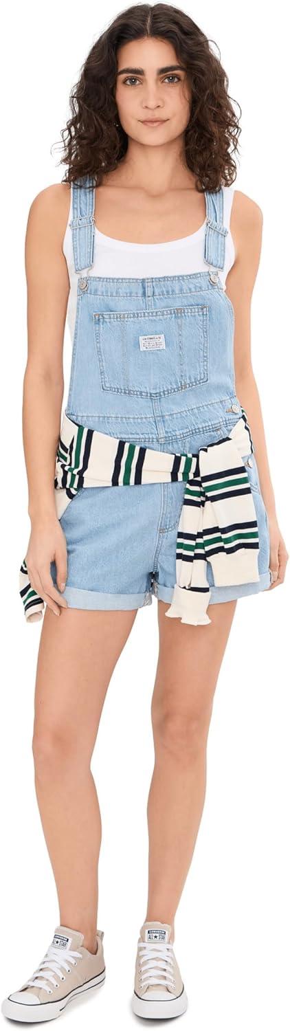 imageLevis Womens Vintage Shortalls Also Available in PlusNew I Will No Stretch