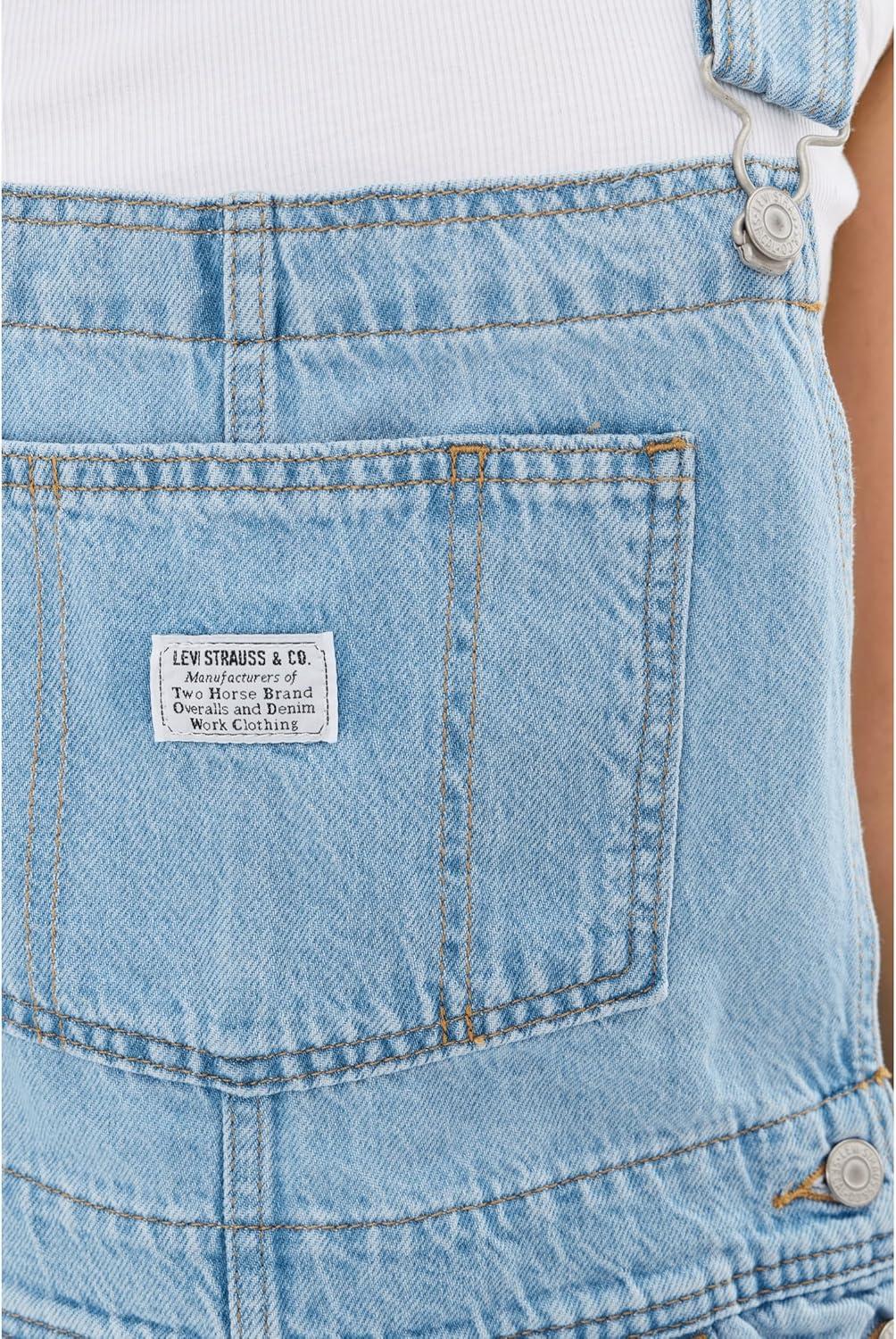 imageLevis Womens Vintage Shortalls Also Available in PlusNew I Will No Stretch