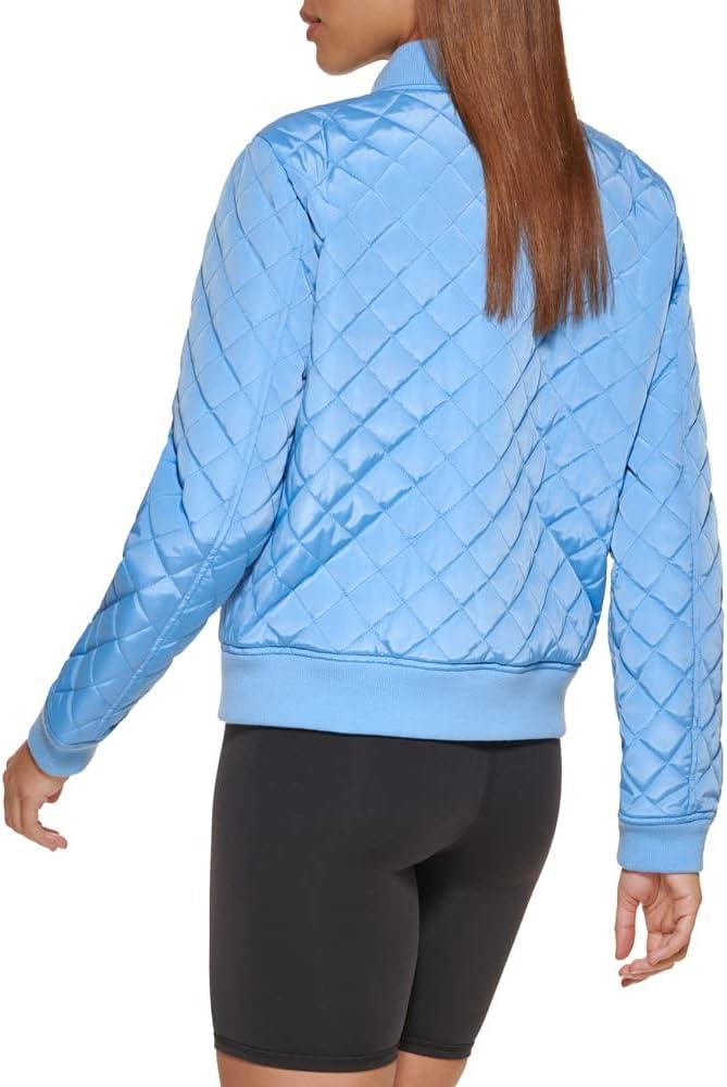 imageLevis Womens Womens Diamond Quilted Bomber Jacket With Front Pockets Regular amp Plus SizesDeep Blue