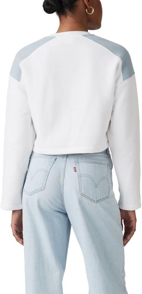 imageLevis mens Graphic Bleacher SweatshirtBright White Dusty Blue