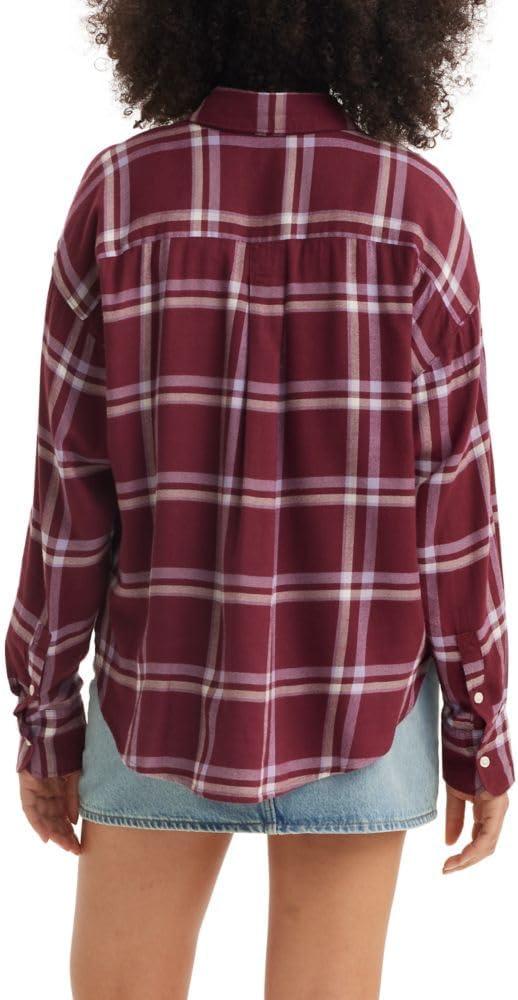 imageLevis womens Henri FlannelColletta Plaid Burgundy
