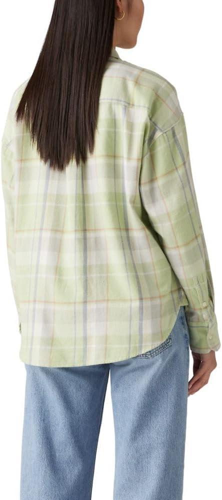 imageLevis womens Henri FlannelNew Gretchen Plaid Cameo Green
