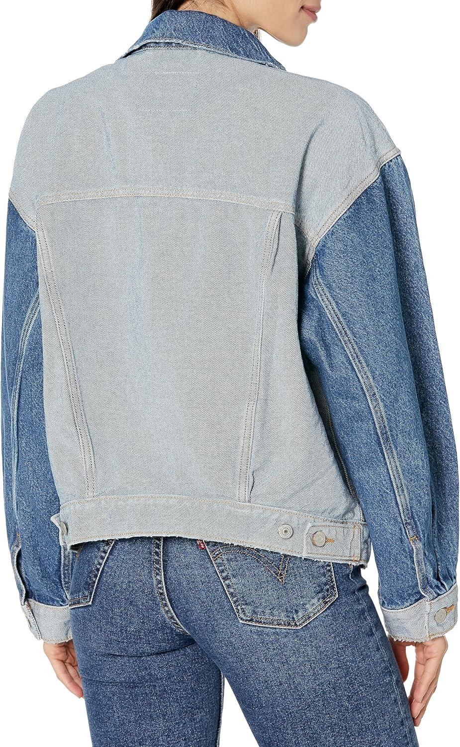 imageLevis womens Inside Out 90s Trucker Jacket Standard and PlusNew Feeling Fancy