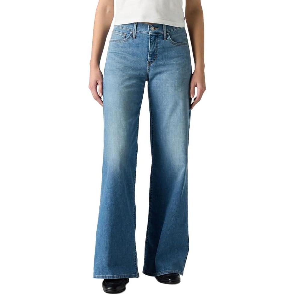 imageLevis Womens 318 Shaping Wide LegNew Cool Satisfaction Lightweight Cool