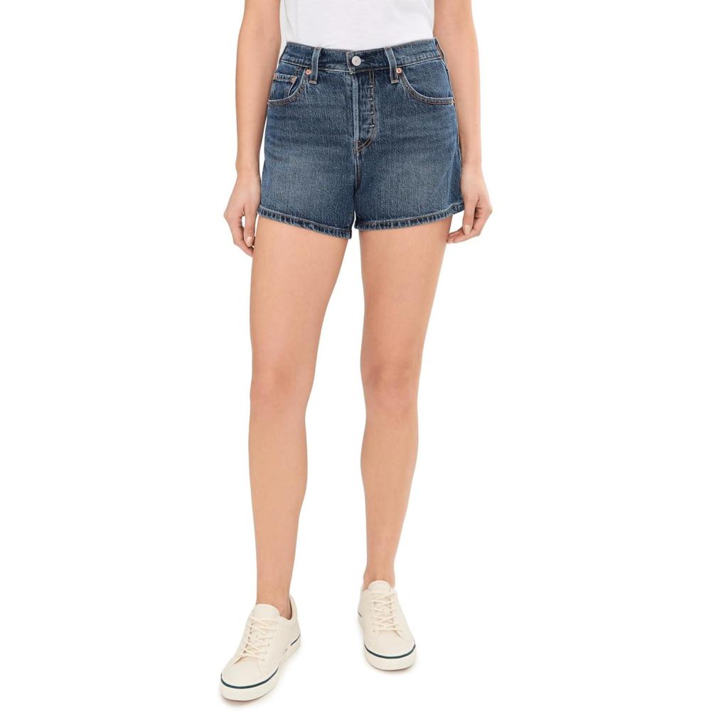 imageLevis Womens 501 Curve ShortNew Believe Not Shrinktofit Stretch