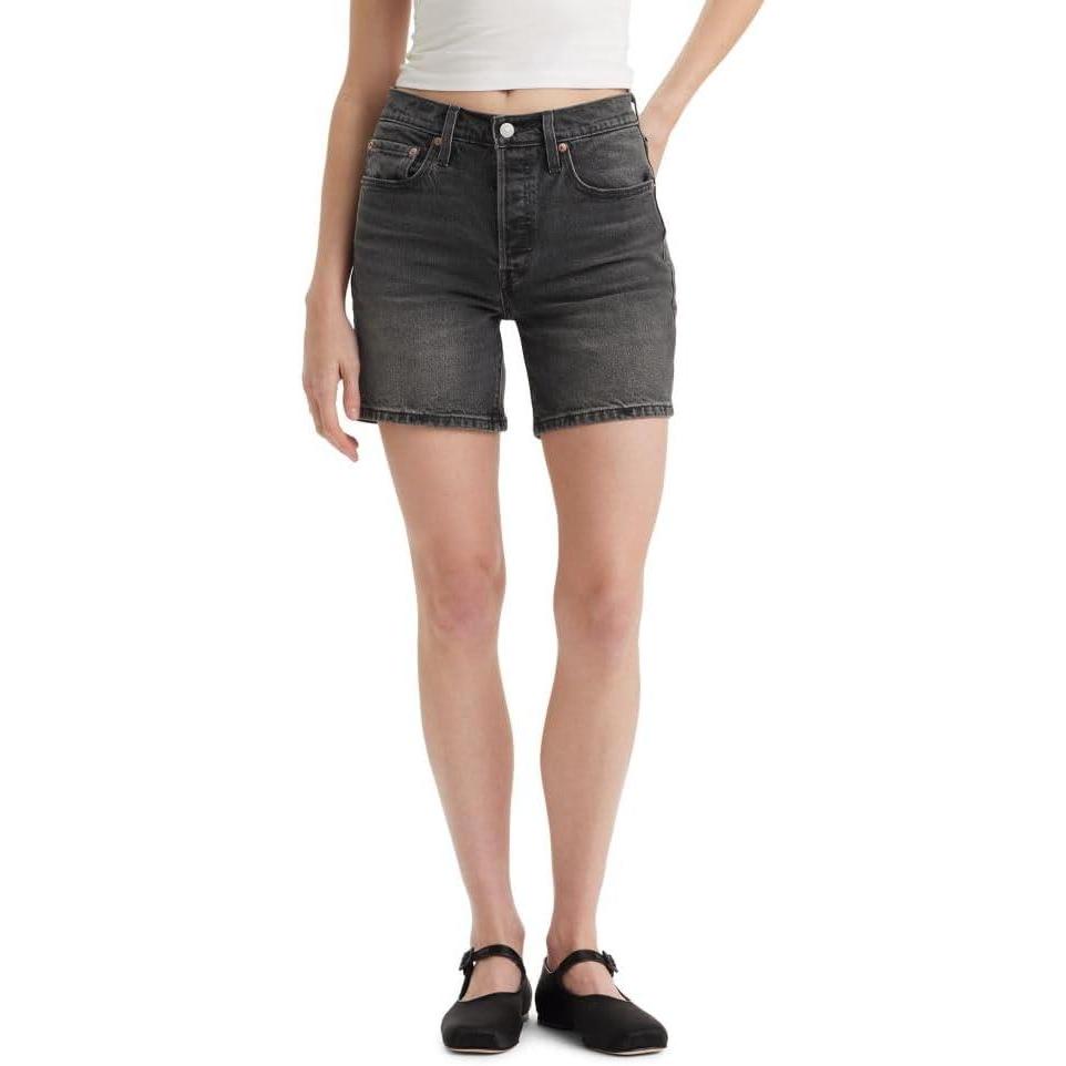imageLevis Womens 501 Mid Thigh ShortsCase Closed