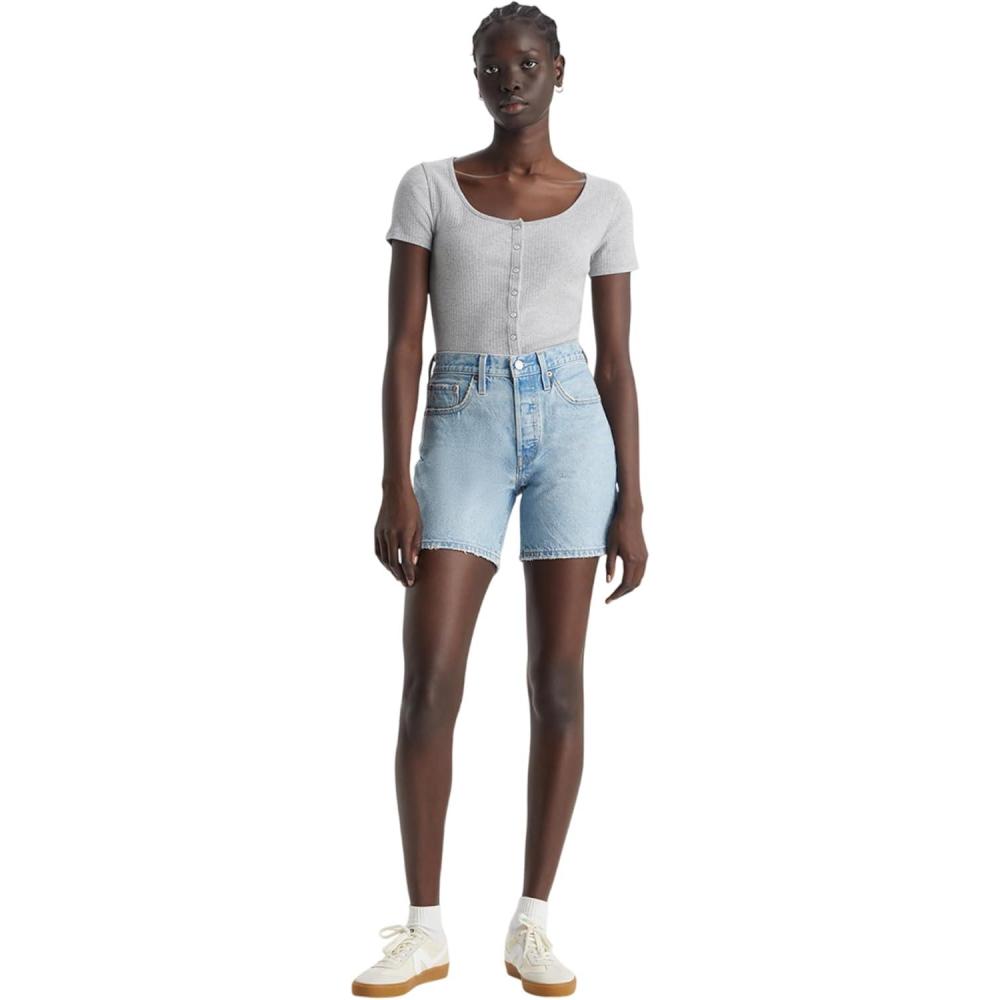 imageLevis Womens 501 Mid Thigh ShortsNew Take Off