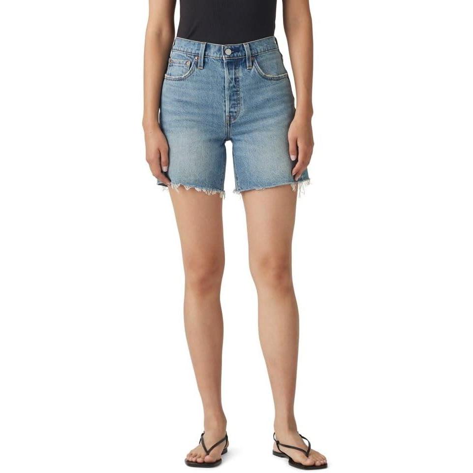 imageLevis Womens 501 Mid Thigh ShortsTicked and Untied