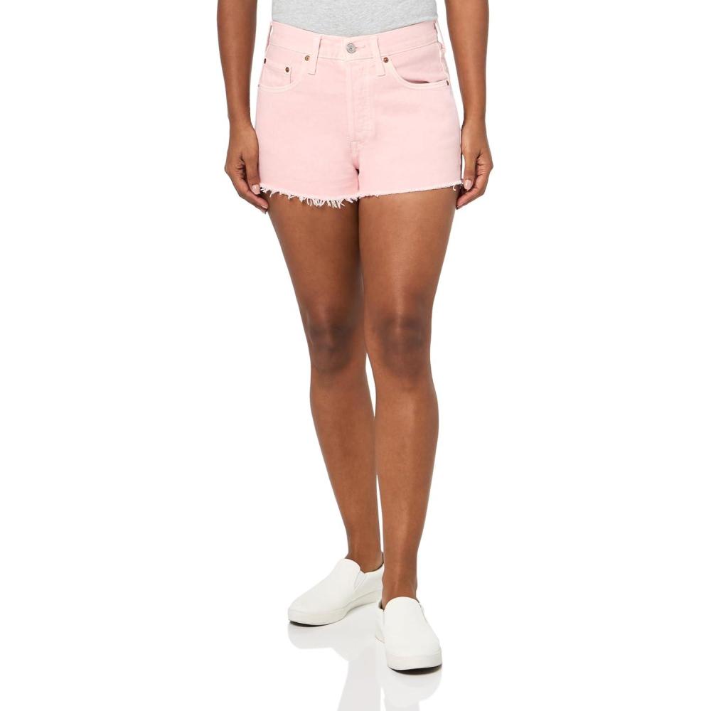 imageLevis Womens 501 Original Shorts Also Available in PlusNew Dusty Chalk Pink Short