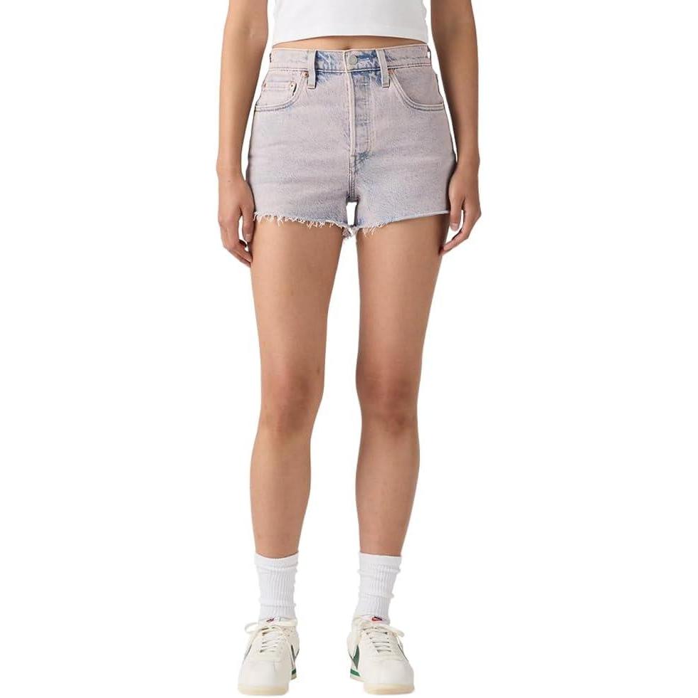 imageLevis Womens 501 Original Shorts Also Available in PlusNew Rose Water Shrinktofit Stretch