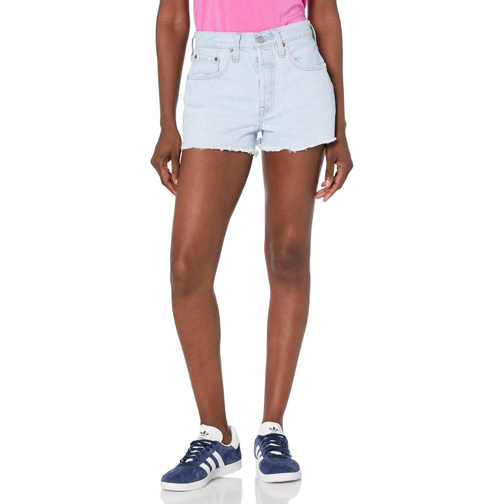 imageLevis Womens 501 Original Shorts Also Available in PlusOjai Lake  Light Indigo
