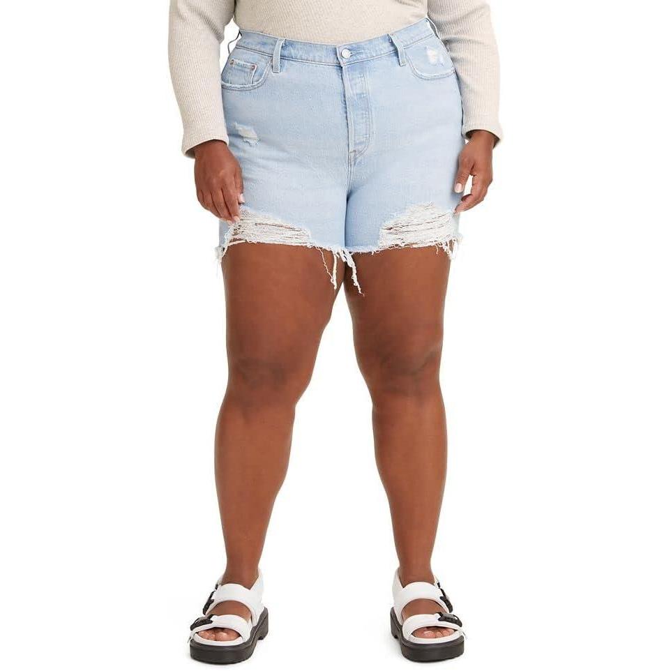 imageLevis Womens 501 Original Shorts Also Available in PlusSamba Oja Light Indigo