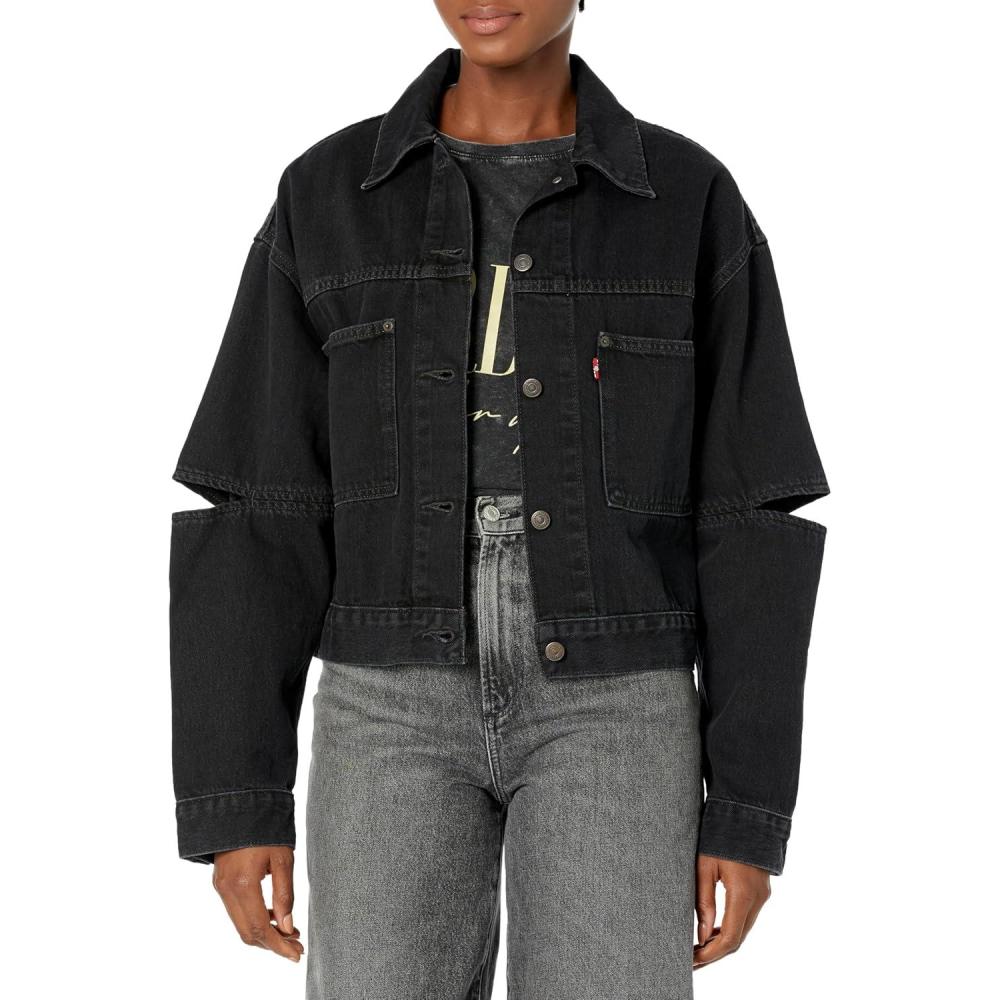 imageLevis Womens 90s Baby Sliced Trucker JacketOver Exposure