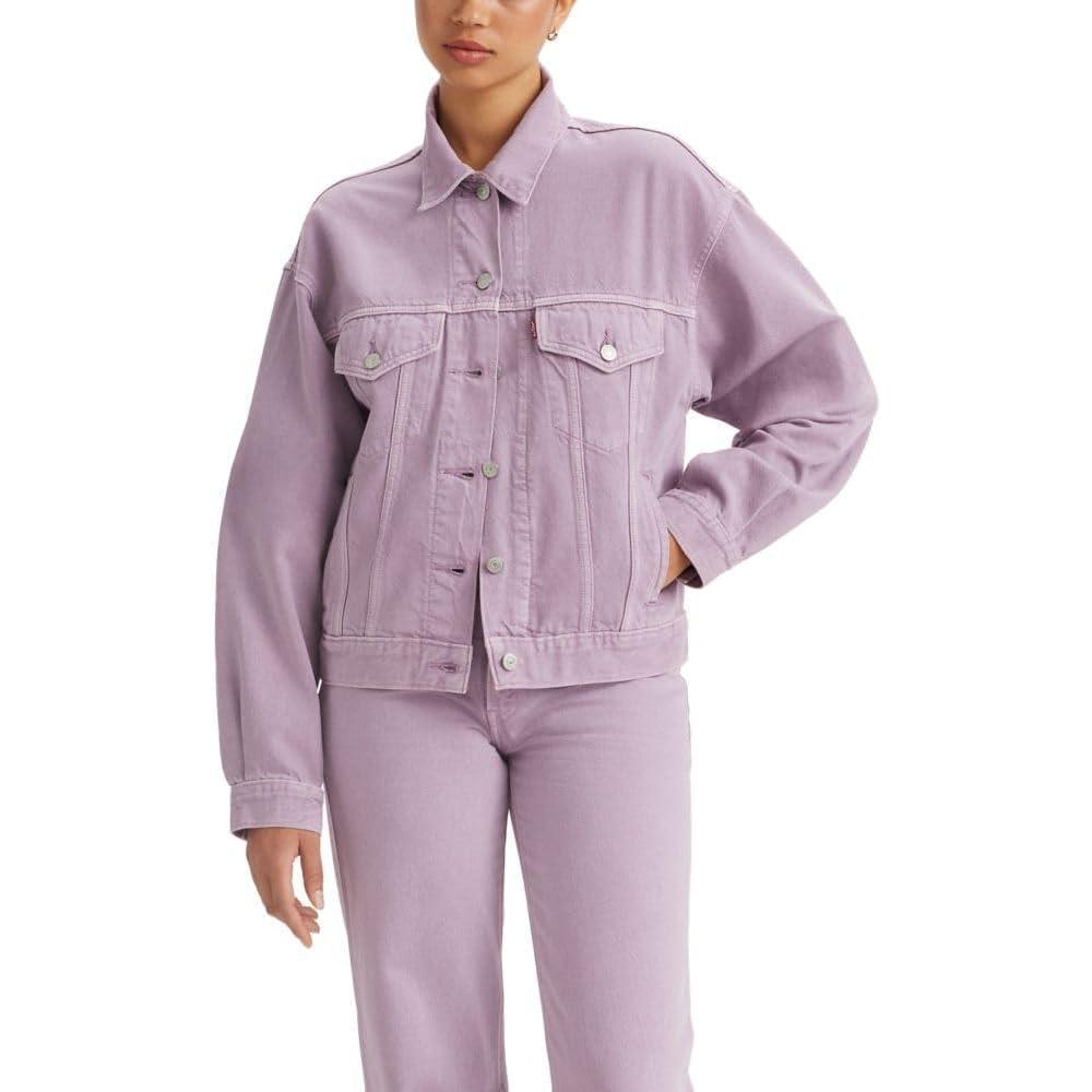 imageLevis Womens 90s Trucker Jacket Also Available in PlusSpacey Lavender