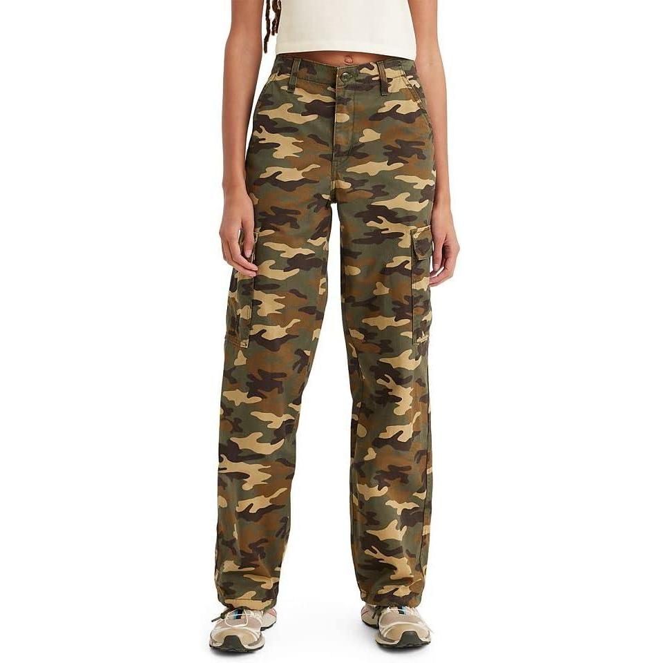imageLevis Womens 94 Baggy Cargo PantsGrape Leaf Emily Camo