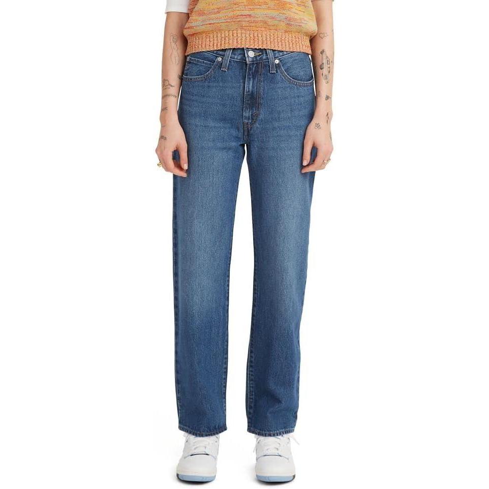 imageLevis Womens 94 Baggy Jeans Also Available in PlusIndigo Worn in