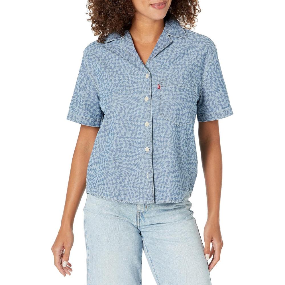 imageLevis Womens Aiden Short Sleeve Shirt Also Available in PlusHarper Laser