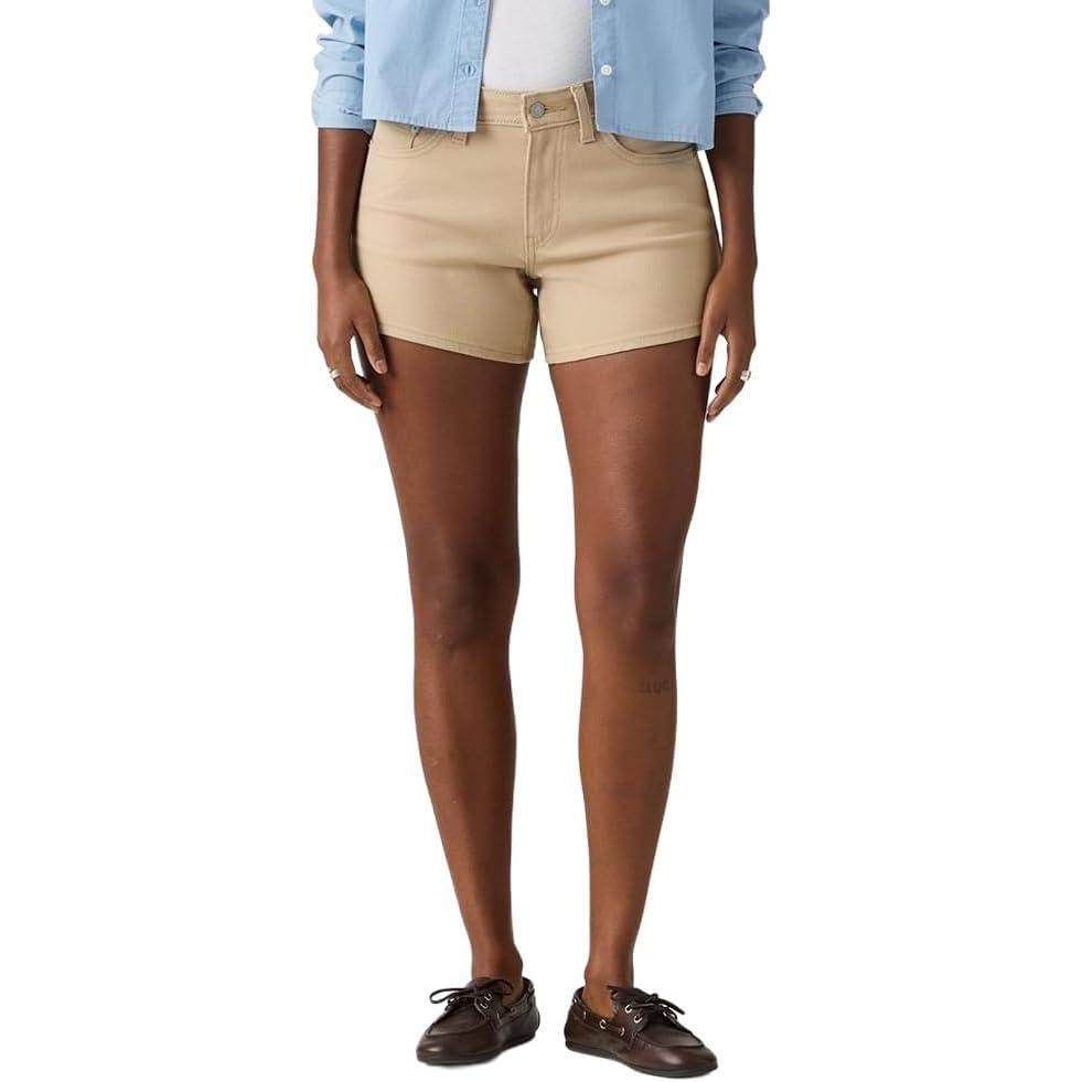 imageLevis Womens Aline ShortsNew White Pepper Stretch