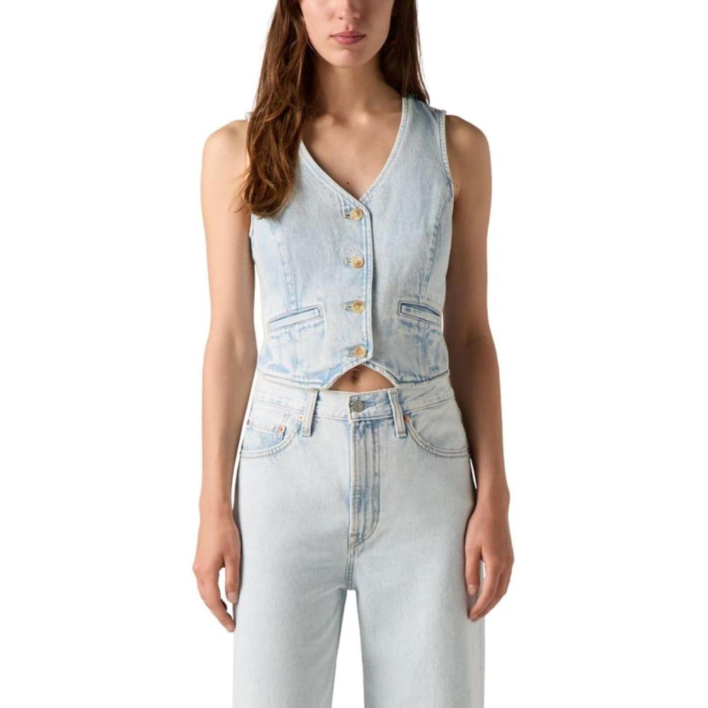 imageLevis Womens Amore Denim VestCause and Effect