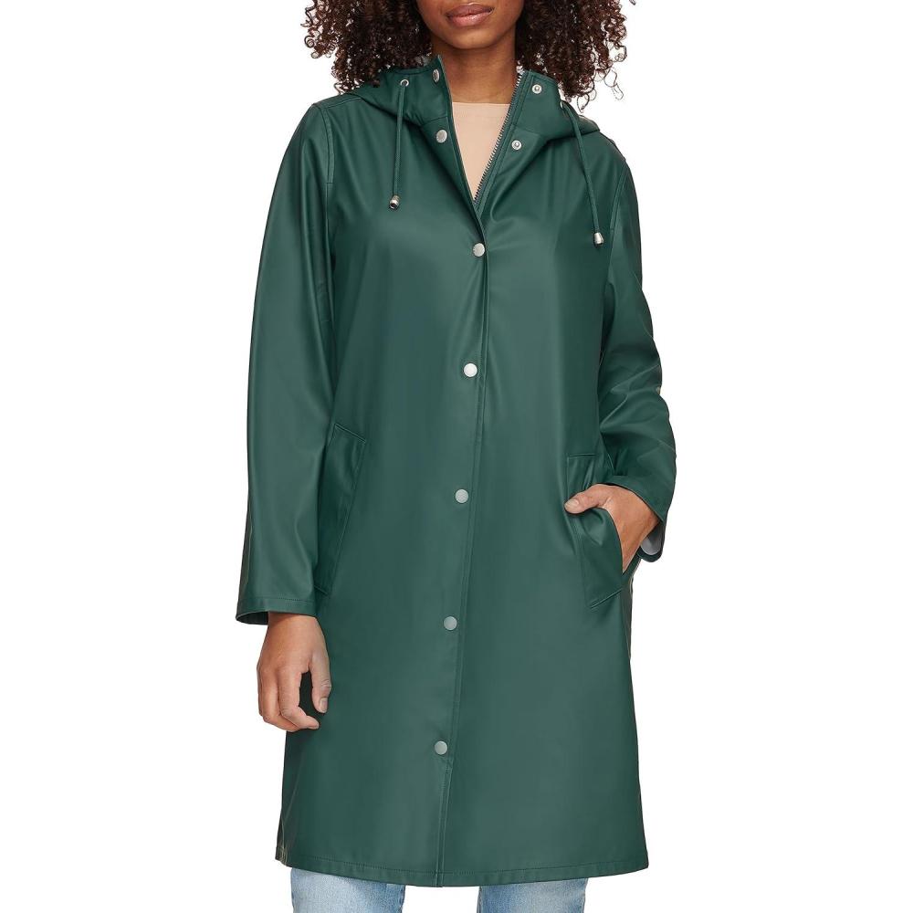 imageLevis Womens Classic Hooded Rain ParkaDarkest Spruce