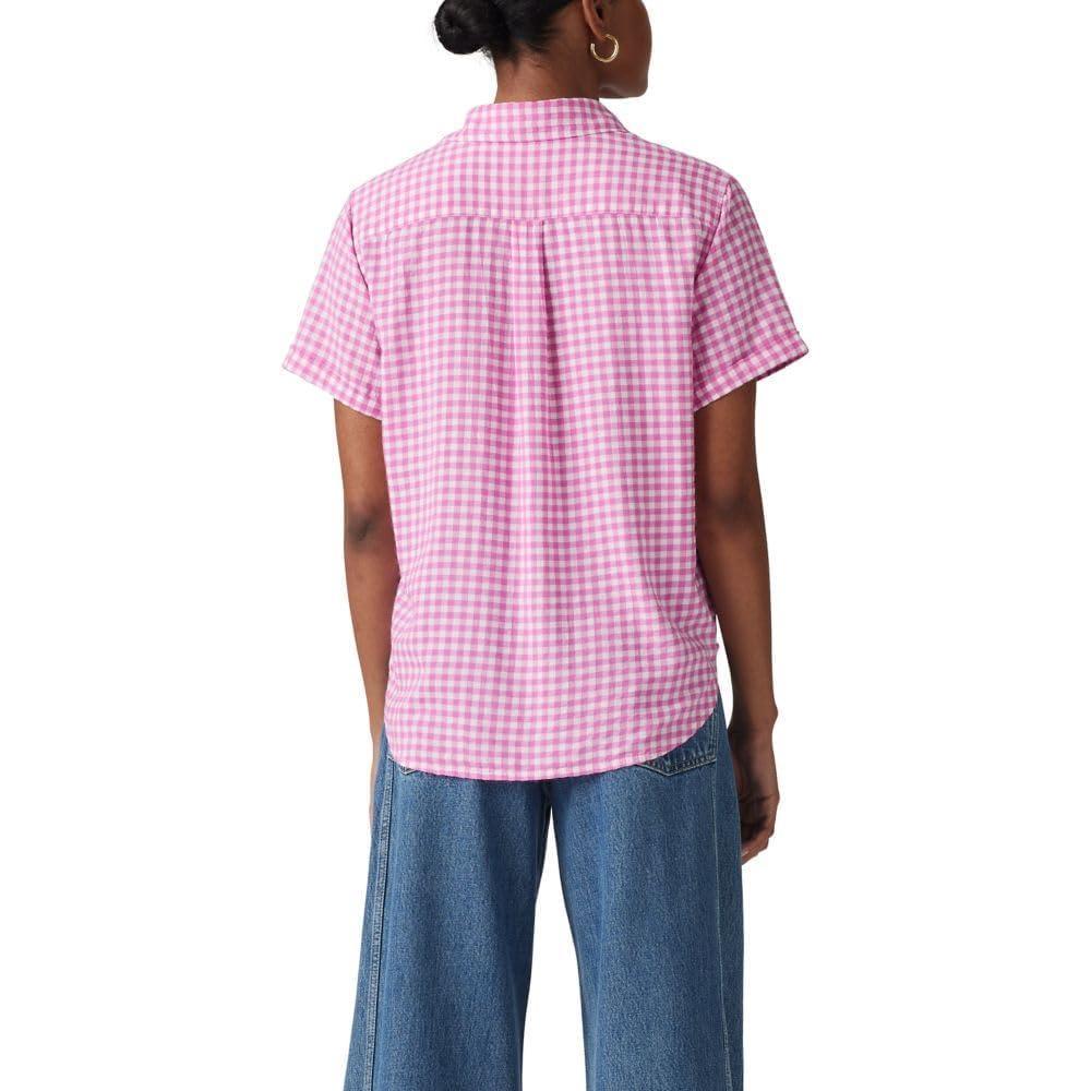 imageLevis Womens Darlene ShortSleeve ShirtAngie Plaid Crocus