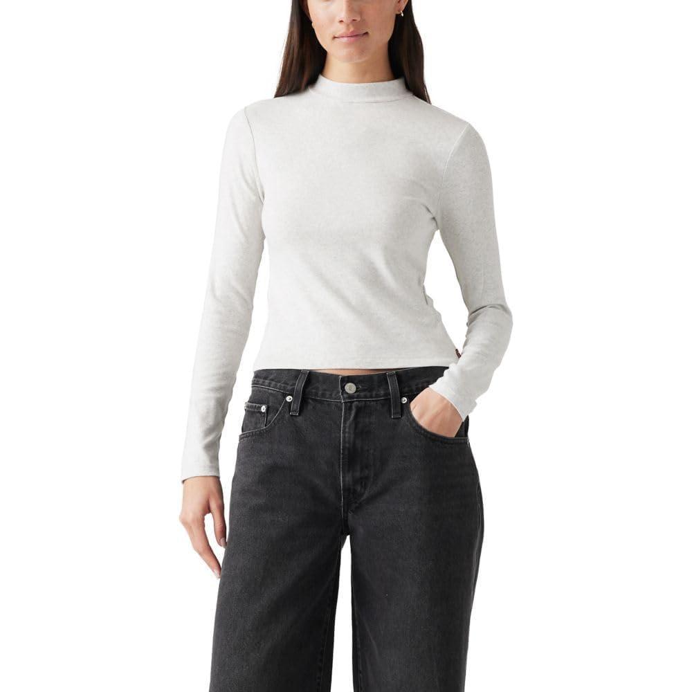 imageLevis Womens Effortless Long Sleeve Tee ShirtNew Orbit Heather Gray