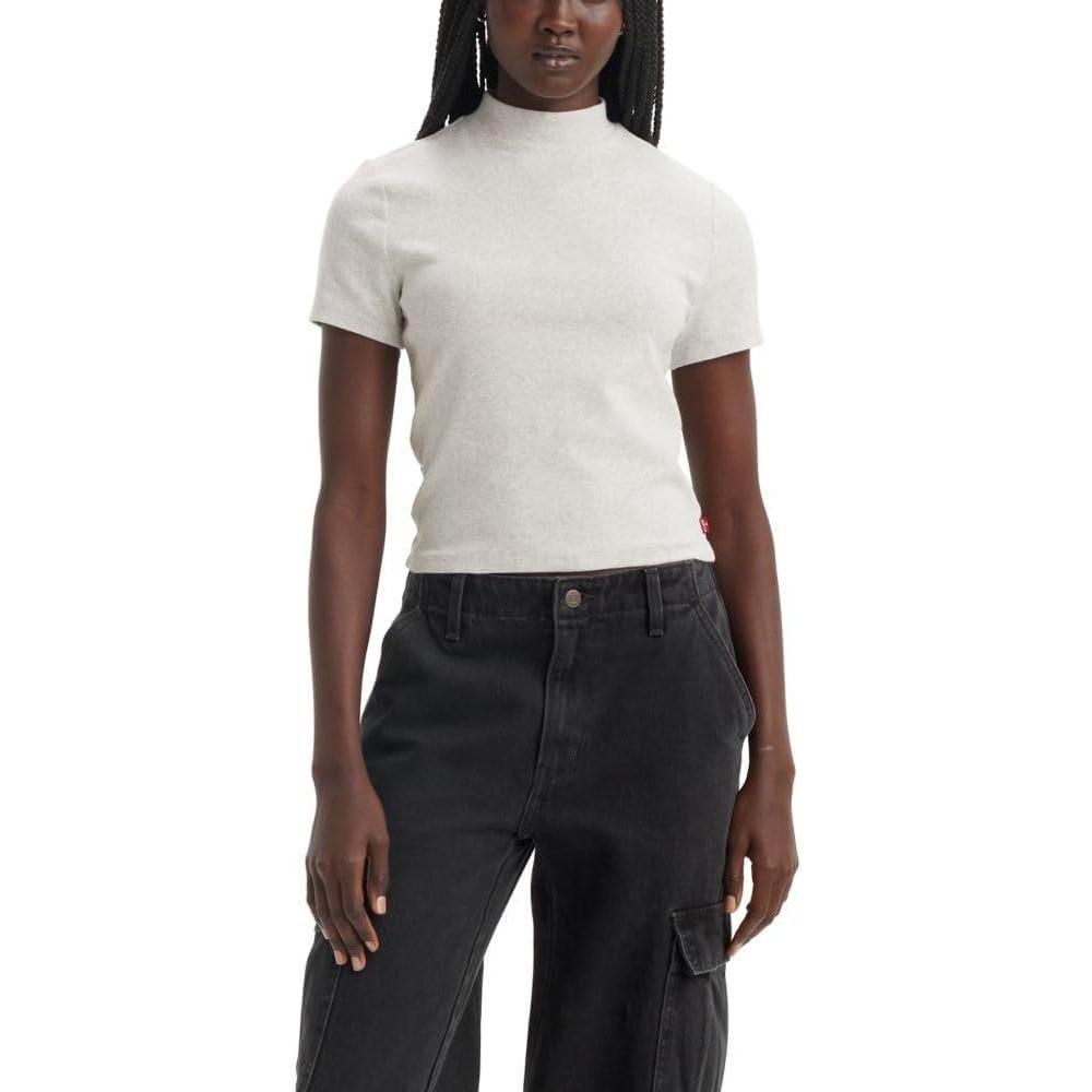 imageLevis Womens Effortless Short Sleeve TeeNew Orbit Heather Gray