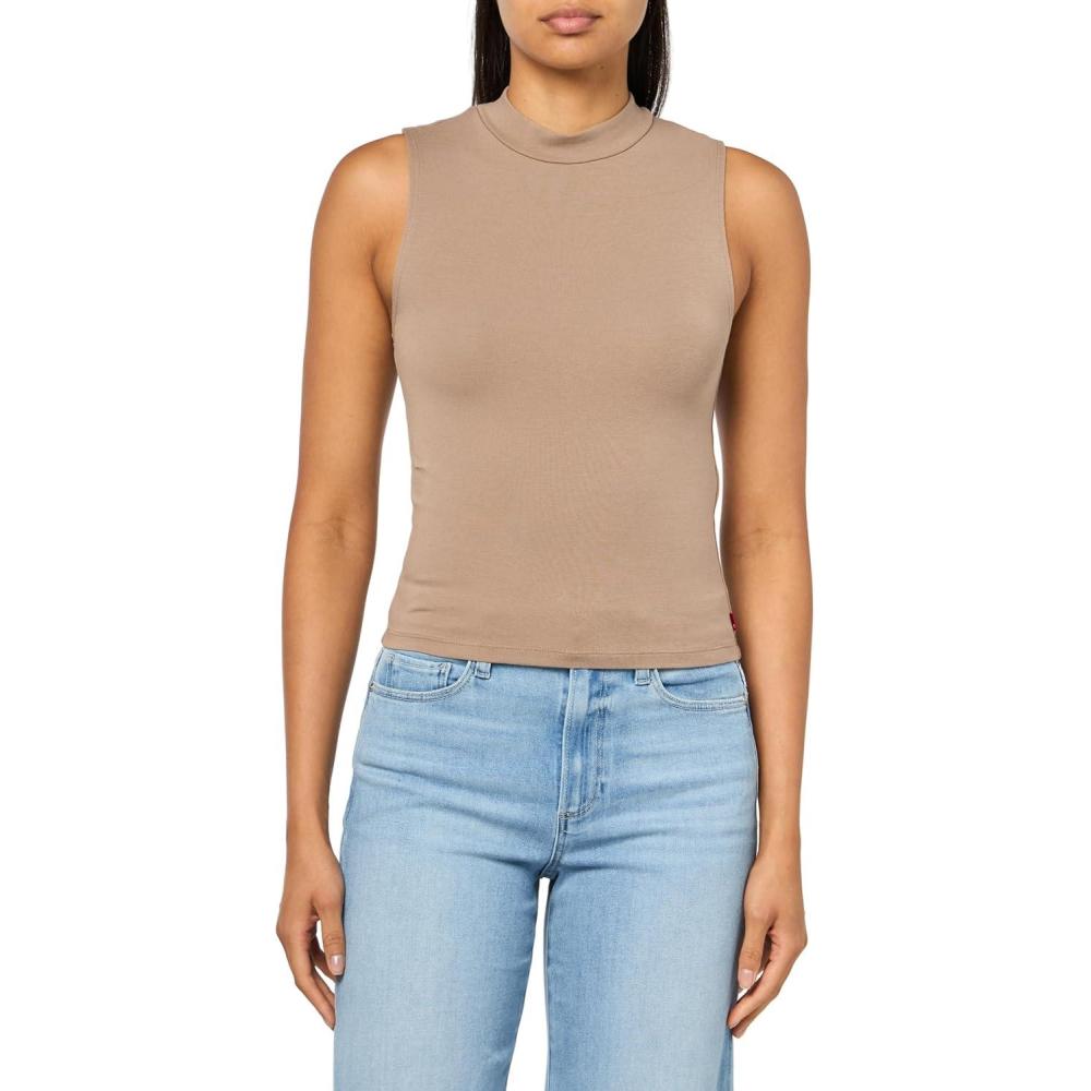 imageLevis Womens Effortless TankTaupe Gray
