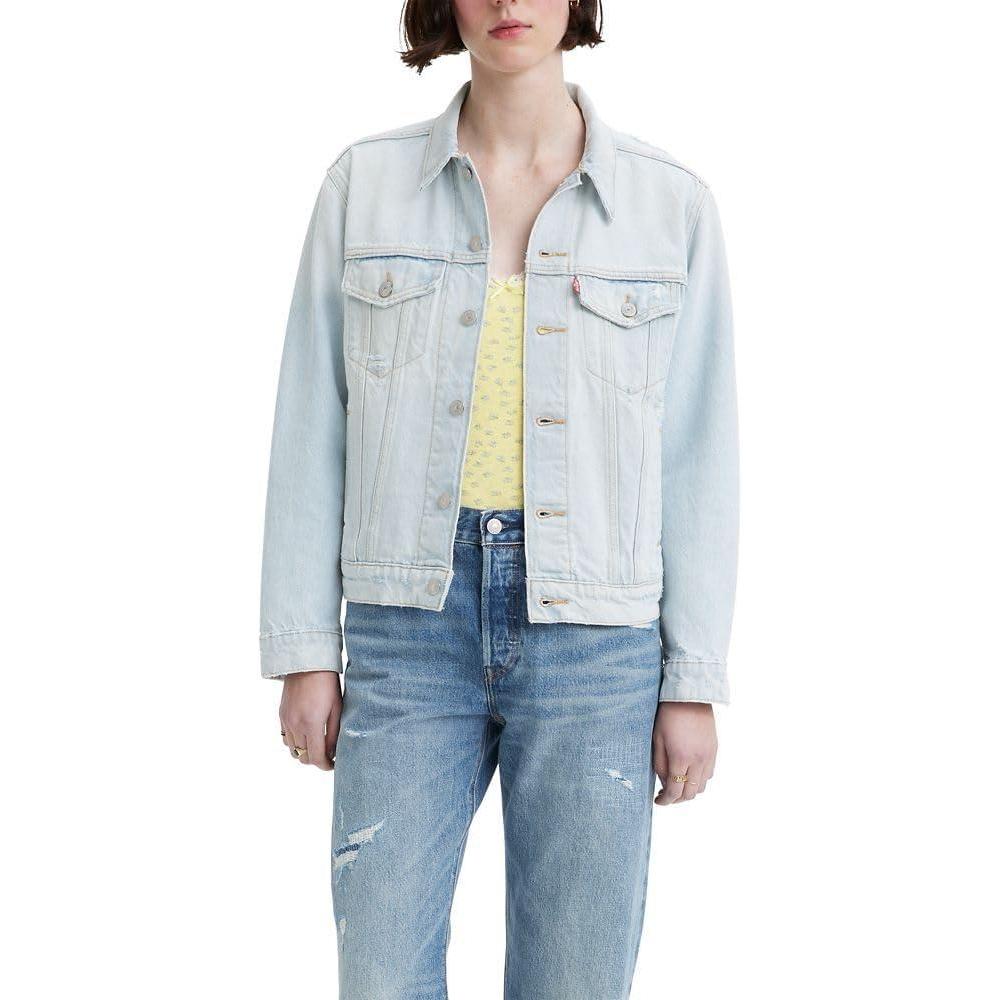 imageLevis Womens ExBoyfriend Trucker Jacket Also Available in PlusShattered Glass