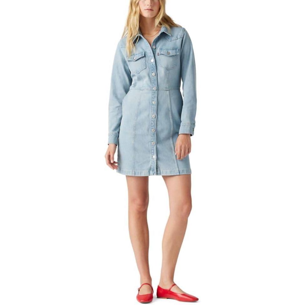 imageLevis Womens Flynn Western Core Dress Also Available in PlusPlant Pause