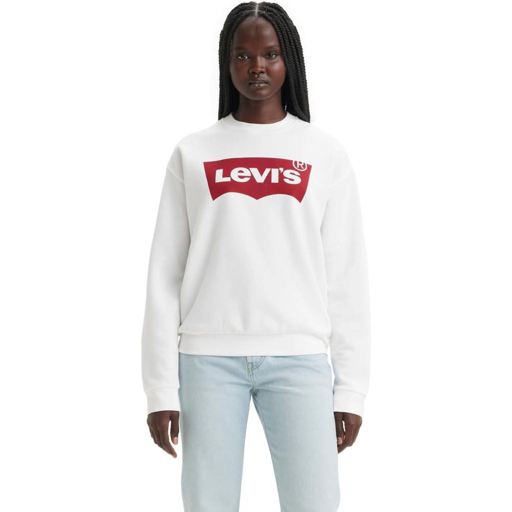 imageLevis Womens Graphic Everyday Crew Also Available in PlusNew Batwing White
