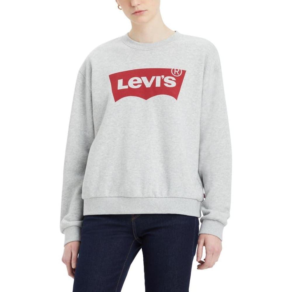 imageLevis Womens Graphic Everyday Crew Also Available in PlusNew Starstruck Heather Grey